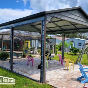 Backyard Carport with Open Design
